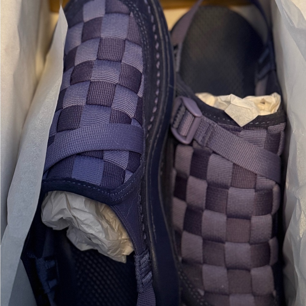 Chaco Women's Woven Slide Sandals in Deep Purple